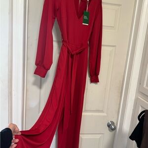 HALARA Vibrant Red Dress